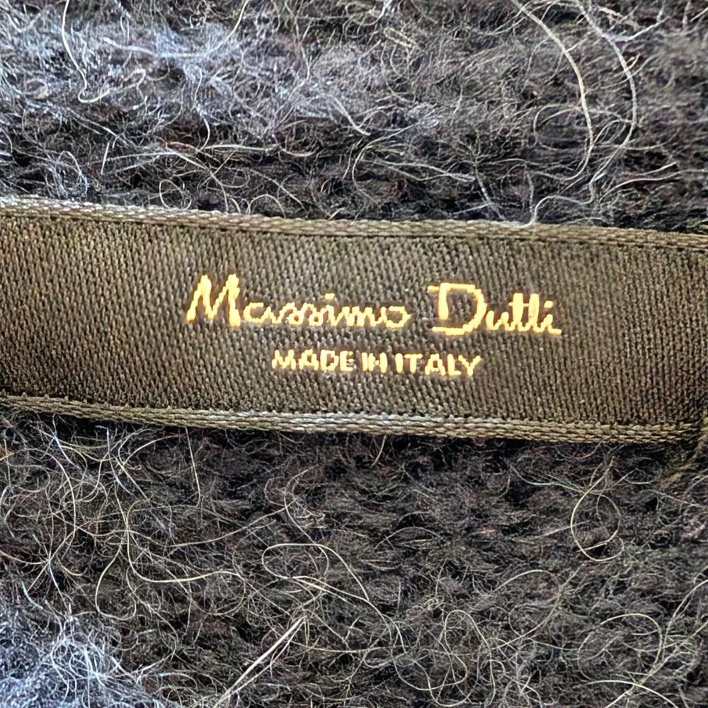 Massimo Dutti Womens Size S Blue Alpaca Wool Cashmere Blend Oversized Cardigan - Picture 8 of 12
